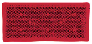 Red Reflector-Stick On 2/Pk