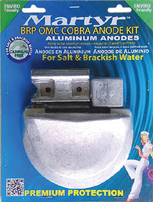 Martyr BRP OMC Cobra Anode Kit, Aluminum