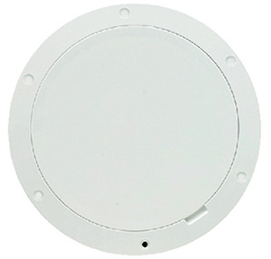 Beckson Pry-Out Deck Plate With Standard Trim Ring, Smooth Center