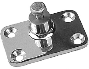 Side Mount Deck Hinge, 4-Hole Stainless. Each