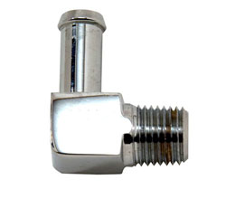 90 Degree Chrome Plated Brass 1/8" x 3/8" Hose Fitting