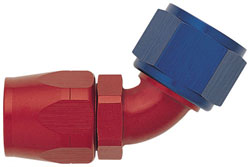 Red/Blue 60 Degree Non-Swivel Hose End