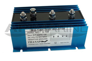 Battery Isolator 3-Batteries 1-Alternator 130-AMP