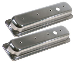 Small Block Chevy Aluminum Center Bolt Valve Covers - Extra Tall Height