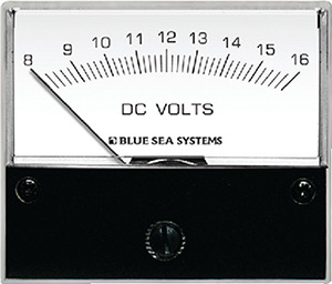 Blue Sea Systems 8003 Dc Analog Voltmeter - 8 To 16v Dc