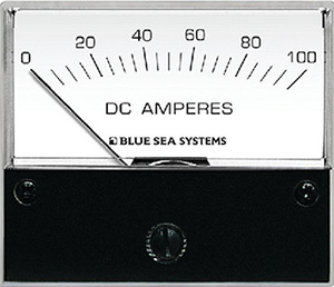 Blue Sea Systems 8017 Dc Analog Ammeter - 0 To 100a With Shunt