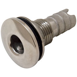 5/8" Slip-On Hose Stainless Steel Water Discharge Fitting