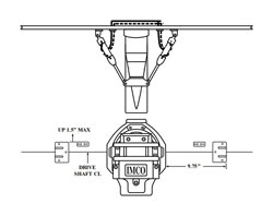 Steer Kit 1 Bravo, 2 Rams, 9.25” Transom Bracket Location