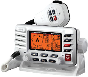 Standard Horizon Explorer GPS DSC+ Ultra Compact (3.5" Depth) Class D 25W Fixed Mount VHF Radio With Internal GPS"