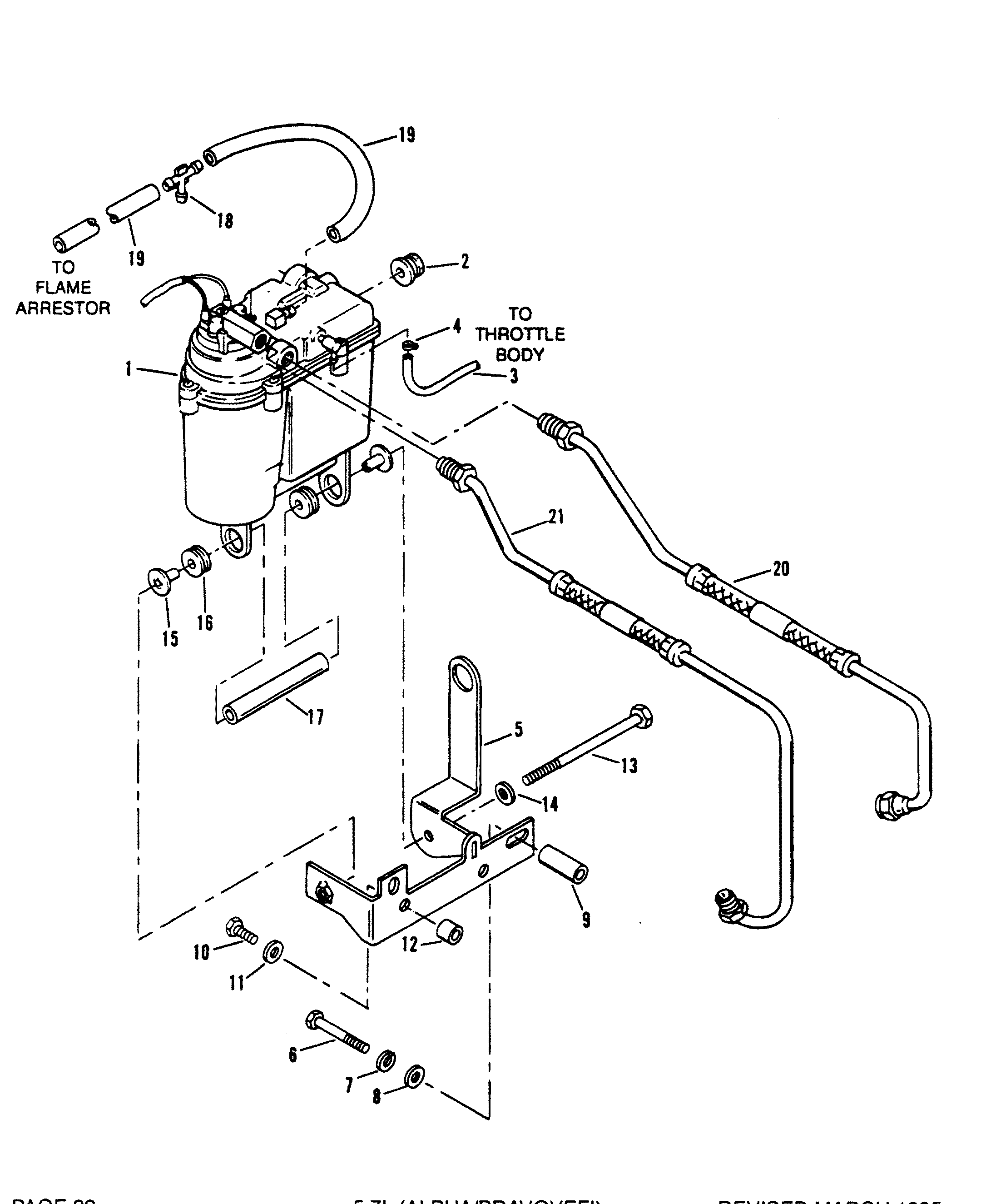 CP Performance - Vapor Separator Tank And Fuel Lines 1995 volvo penta 5 7 wiring diagram 