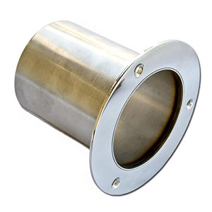 4" Flush Mount 90 Deg. Flange with Internal Flaps (Pair)