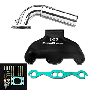 PowerFlow Small Block Manifold and "A" Riser Kit 3"