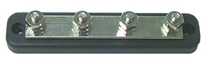 4 Gang 1/4" Stud Type Bus Bar, 150 Amp"