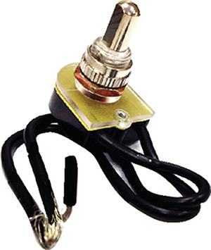 Push Button Switch, On/Off W/5" Wire Leads"