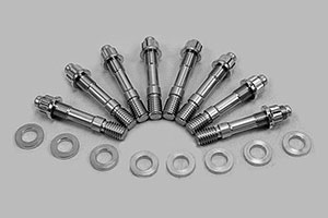 Aluminum Stud And Nut Kit Silver – Aeroflow (8 Ea)
