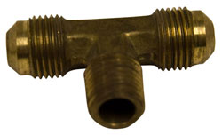 Brass 1/4" NPT x -6 AN Tee Fitting