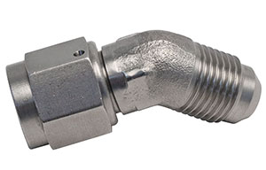 Fitting -6 JIC Male/Female 45 Degree SS