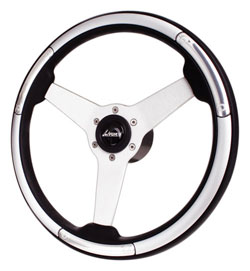 13-3/4" Linosa Silver Steering Wheel