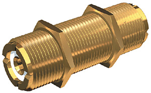 PL258 Gold Plated Double Female VHF Radio Connector