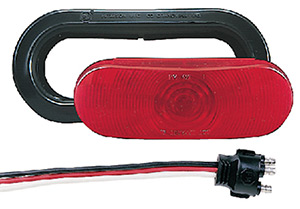 Anderson Oval Stop/Turn/Tail Light Kit - Red