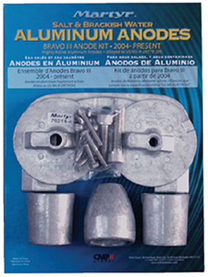 Bravo III Anode Kit - Aluminum