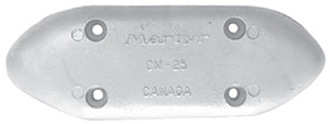 Martyr Cmm25 Aluminum Hull Anode .72" X 3.25" X 9.08"