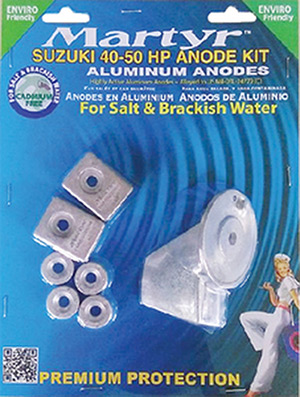 Martyr Suzuki 40-50 HP Outboard Anode Kit, Aluminum
