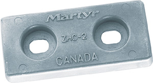 Martyr CMZHC5 Aluminum Hull Anode 4" x 8"