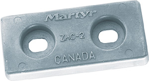 Martyr CMZHC5 Zinc Hull Anode 4" x 8"