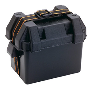 Attwood Standard Battery Box, Black, Vented - Fits Group 16