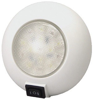 T-H Marine LED Surface Mount Dome Light With Switch 4"