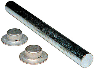 Tie Down Engineering Zinc Plated Roller Shaft With 2 Pal Nuts.
