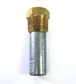 ANODE, ZINC #1-A-S 3/8 NPTM X 1-1/4