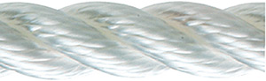 Premium Nylon 3-Strand Bulk Rope, 7/8" x 600', White"