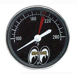 Mini 1-1/2" Moon Head Temperature Gauge