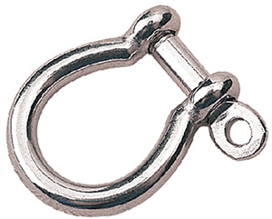 3/16" Stainless Steel Bow Shackle, Bulk"