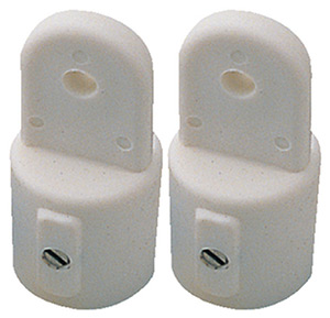 External Eye End, 3/4" White, Pair"