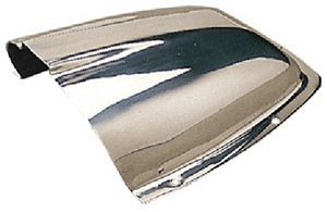 SS Clam Shell Vent, 7", Carded"