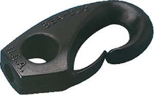 1/4" Nylon Shock Cord Clip, Black"