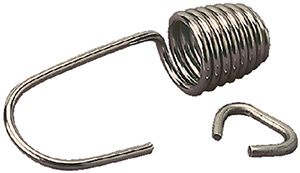 3/8" Stainless Shock Cord Clip w/Crimp, "