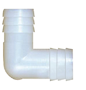 Plastic Hose Barb Union Elbow 1/2 X 1/2