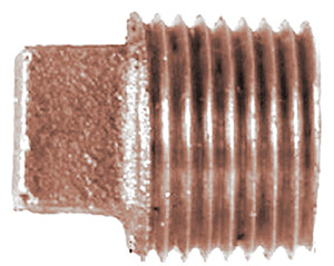 2 Bronze Sq Head Pipe Plug