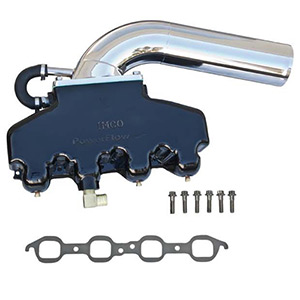 Imco Powerflow LS Chevy Kit with Stainless Riser and Black Manifolds