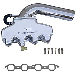 Imco Powerflow LS Chevy Kit with Stainless Riser and Polished Manifolds