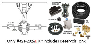 Full Hydraulic 10" Mount, TRS 1 Drive 2 Rams Power Steering