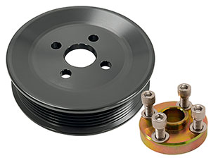 Billet Power Steering Serpentine Pulley Kit for 496 / 8.2L Applications - Early Model