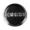 Helm Post Hub Horn Button 2.392” x .325” IMCO Logo Polished 6061-T6 Aluminum