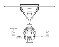 Steer Kit 1 Bravo, 2 Rams, 6.37” Transom Bracket Location