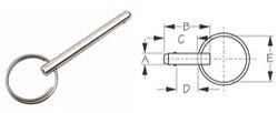 Quick Release Pin Ss 1-1/2"