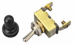 Toggle Switch On/Off Brass